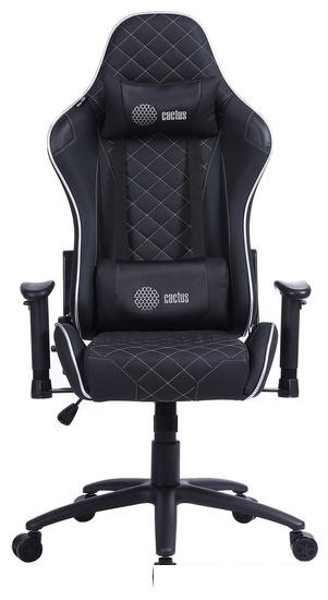 Игровое (геймерское) кресло CACTUS CS-CHR-030BLS (черный/серебристый)