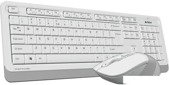 Офисный набор A4Tech Fstyler FG1010 (белый/серый)