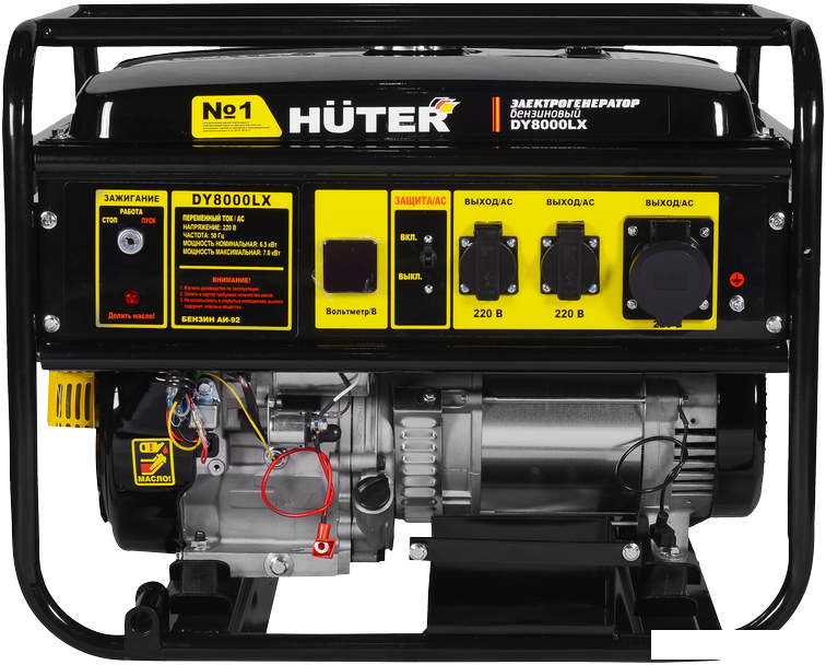 Бензиновый генератор Huter DY8000LX