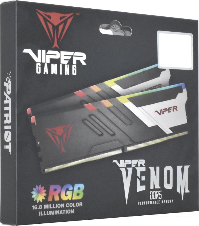 Оперативная память Patriot Viper Venom RGB 2x16ГБ DDR5 6400МГц PVVR532G640C32K