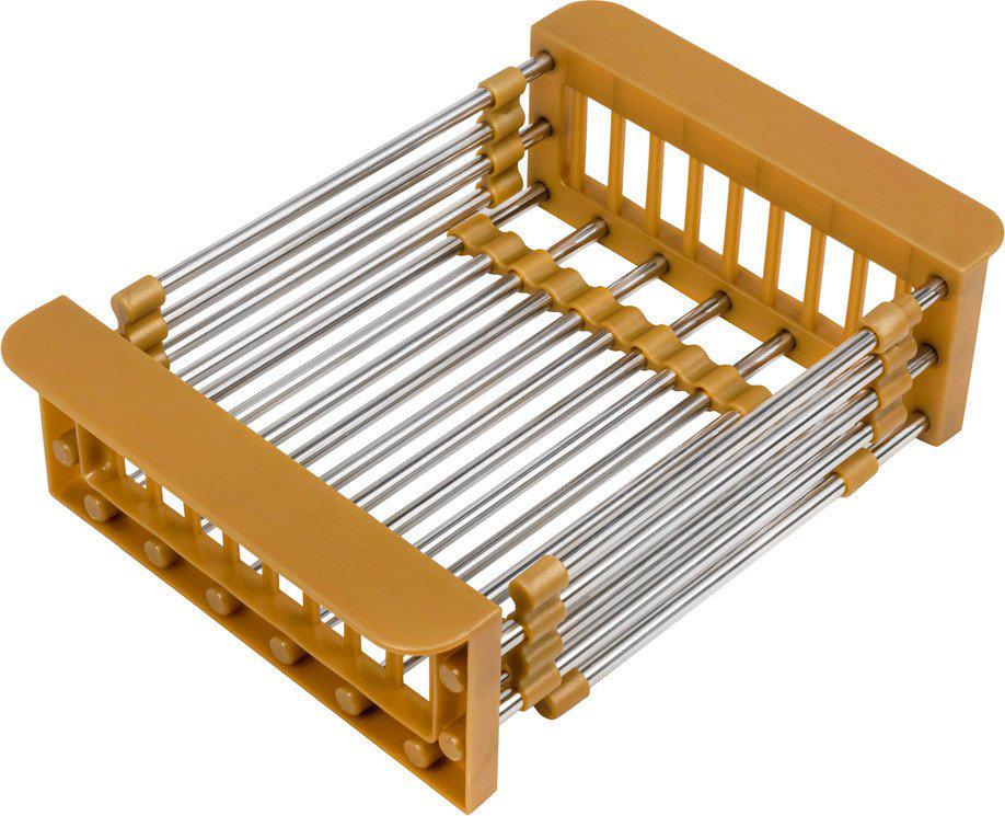 Кухонная мойка Basic CL DS Decor 45x50 (золото, коландер, дозатор)
