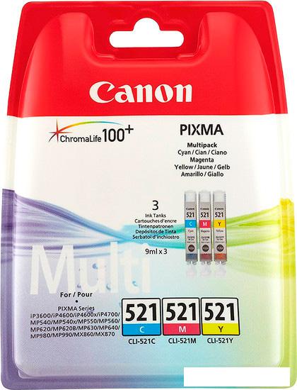 Картридж Canon CLI-521 C/M/Y Multipack
