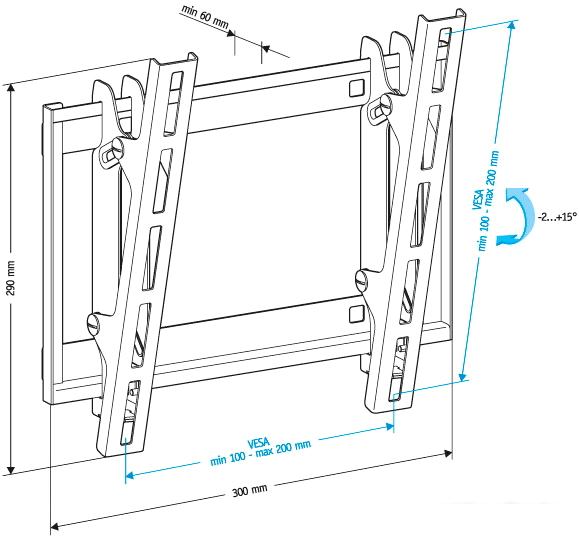 Кронштейн для телевизора Holder LCD-T2609