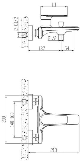 Смеситель Esko Baku BK 54