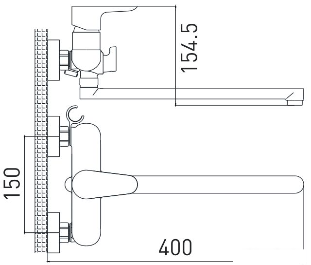 Смеситель Gross Aqua Space 7515288C-35L(F)