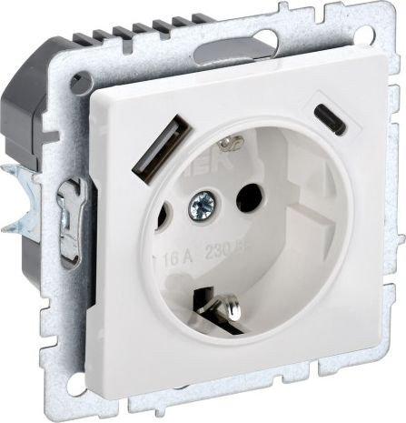 Розетка IEK Brite BR-R14-16-U22-018-K01