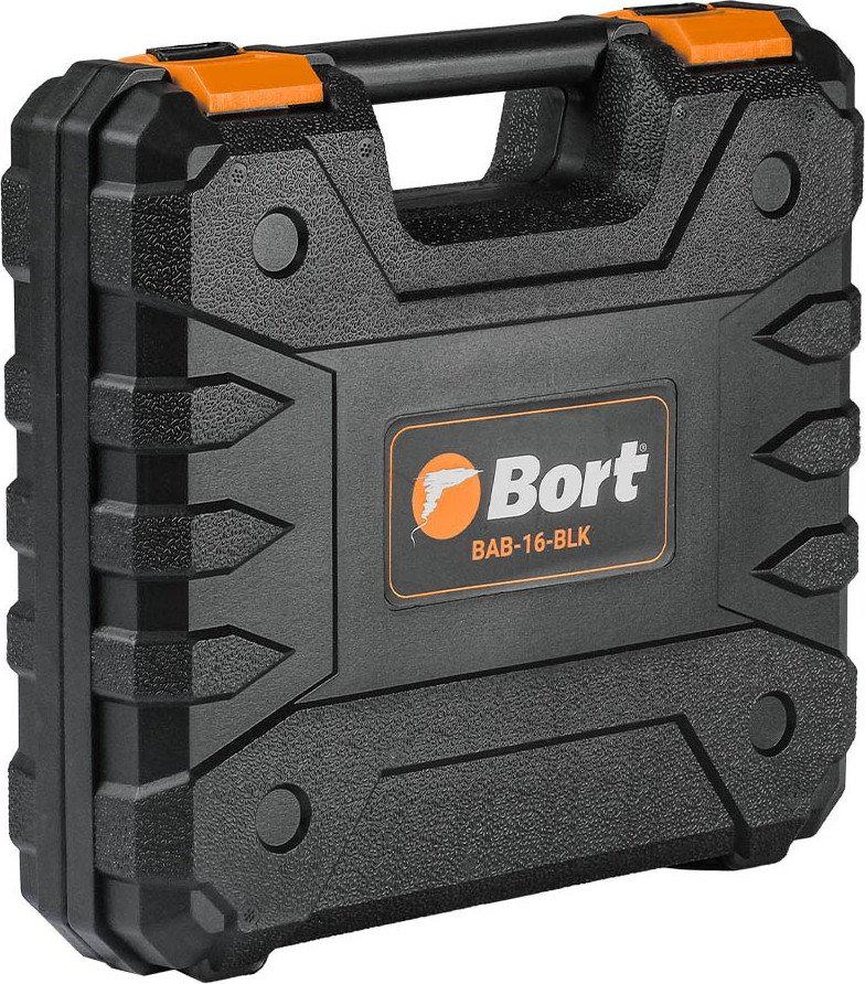 Дрель-шуруповерт Bort BAB-16-BLK 93414868 (с 2-мя АКБ, кейс)