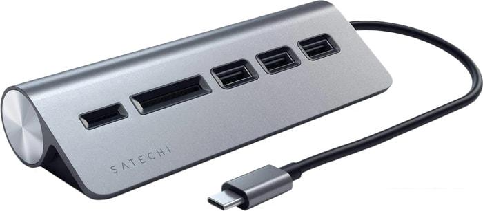USB-хаб Satechi USB-C Combo Hub ST-TCHCRM (серый космос)