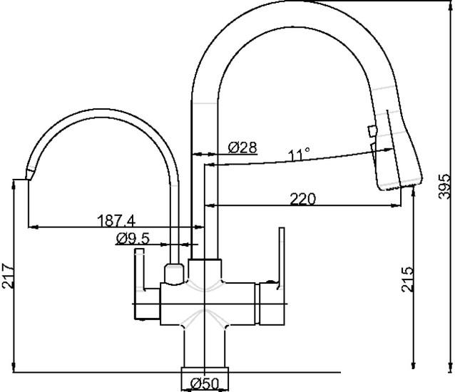 Смеситель Maxonor Pure Life PL4560