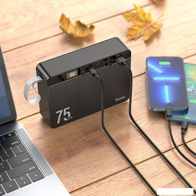 Внешний аккумулятор Hoco J94 Overlord 75000mAh (черный)