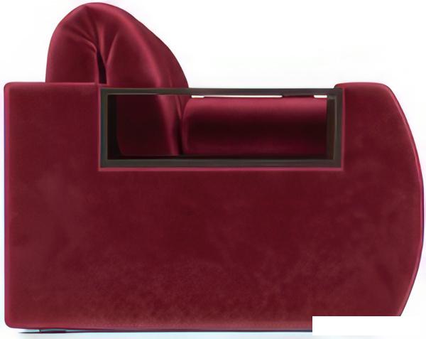 Диван Мебель-АРС Аккордеон Барон №3 (бархат, красный Star Velvet 3 Dark Red)