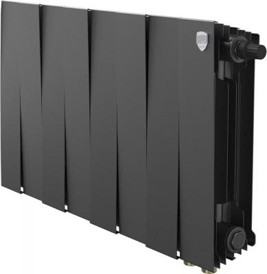 Биметаллический радиатор Royal Thermo PianoForte 300 Черный VR80 - 8 секций