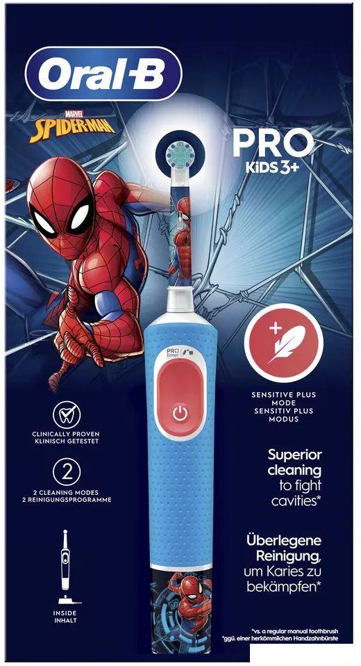 Электрическая зубная щетка Oral-B Vitality Pro 103 Kids Spiderman D103.413.2K