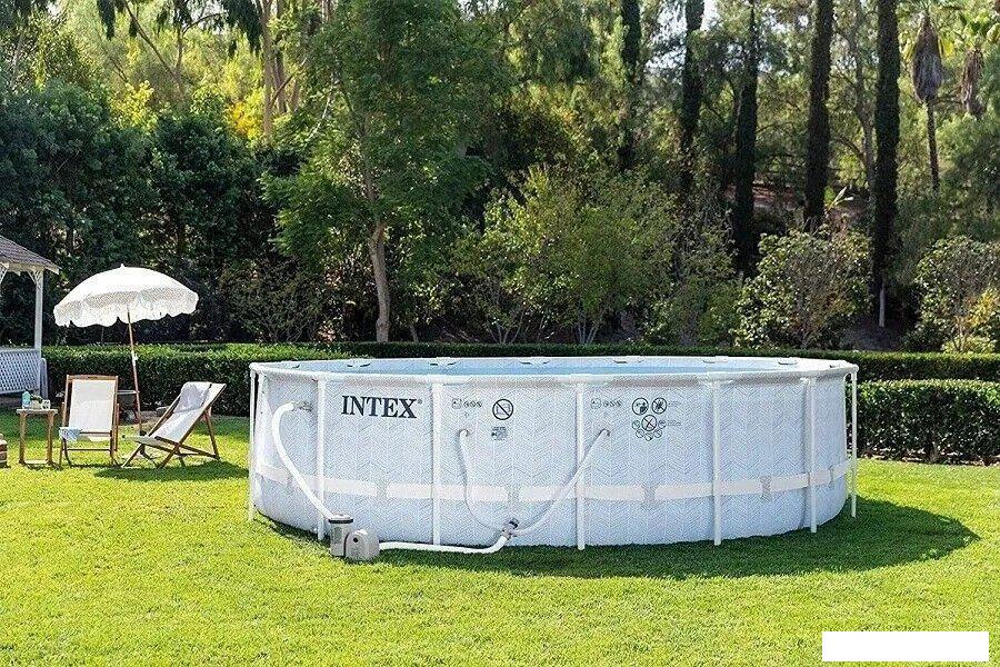 Каркасный бассейн Intex Prism Frame Chevron 26746 (488х122)
