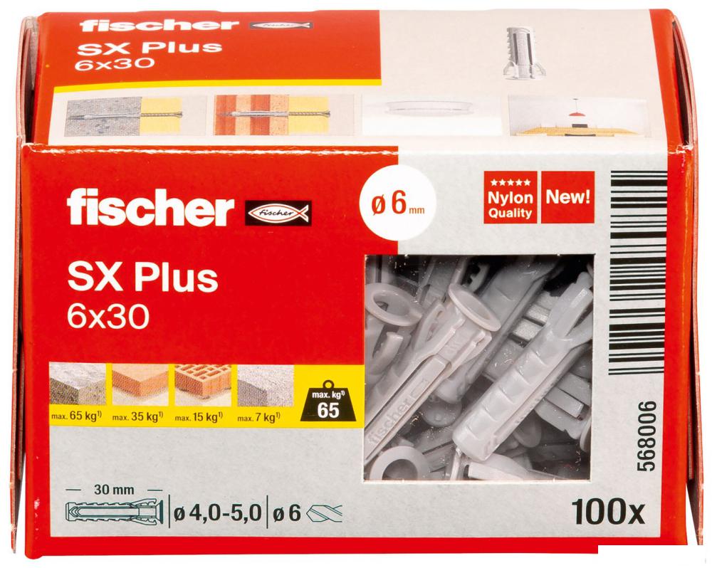 Дюбель универсальный Fischer SX Plus 6X30 568006 (100 шт)