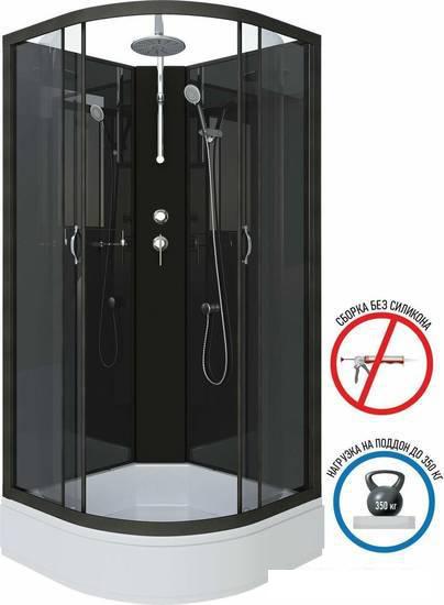 Душевая кабина Niagara NG-6501-14BKT 90x90x215