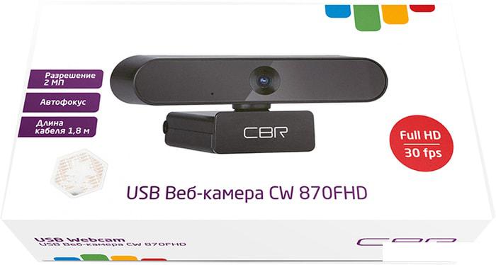 Веб-камера CBR CW 870FHD (чёрный)
