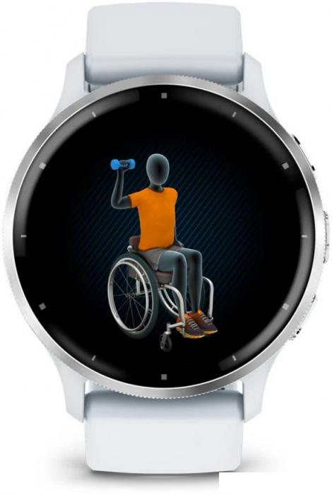 Умные часы Garmin Venu 3 (белый, с силиконовым ремешком)