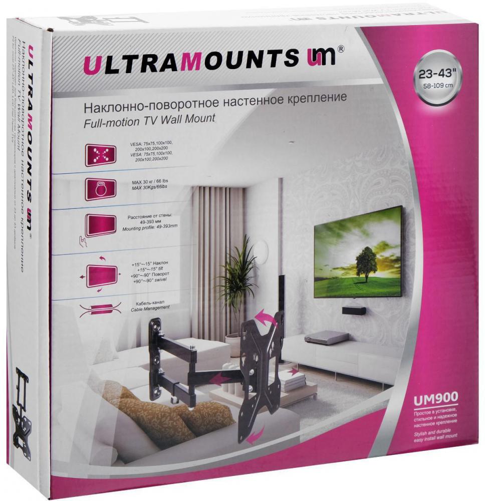 Кронштейн для телевизора Ultramounts UM900 (черный)