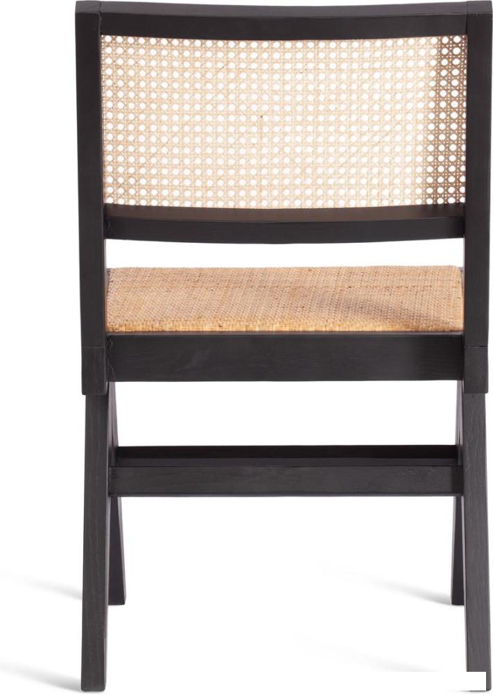 Стул TetChair Loki дерево вяз/ротанг 51x44x86 (черный)