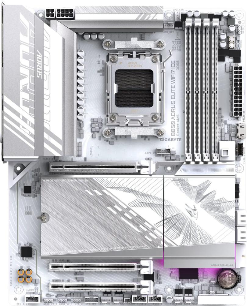 Материнская плата Gigabyte B850 Aorus Elite WiFi7 Ice (rev. 1.1)