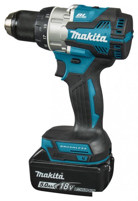 Дрель-шуруповерт Makita DDF489RTJ (с 2-мя АКБ, кейс)