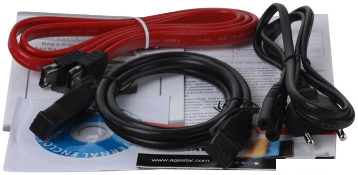 Боксы для накопителей AgeStar 3C4B3A1 Black