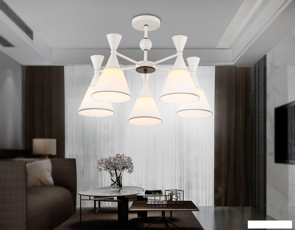 Люстра средней высоты Ambrella light Traditional TR3165/5 WH/BK