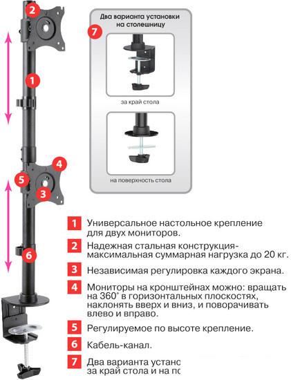 Кронштейн для монитора Arm Media LCD-T43