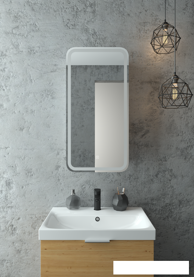 Континент Шкаф с зеркалом Elliott Led 40х80 (правый)