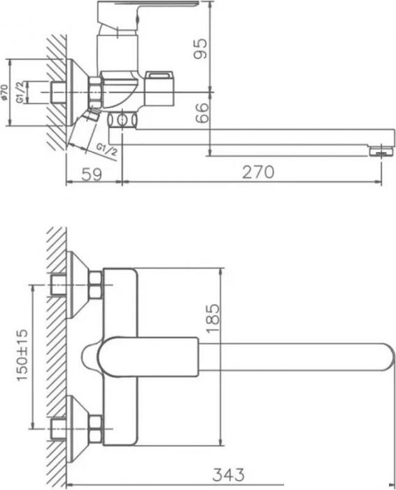 Смеситель Haiba HB22505-3