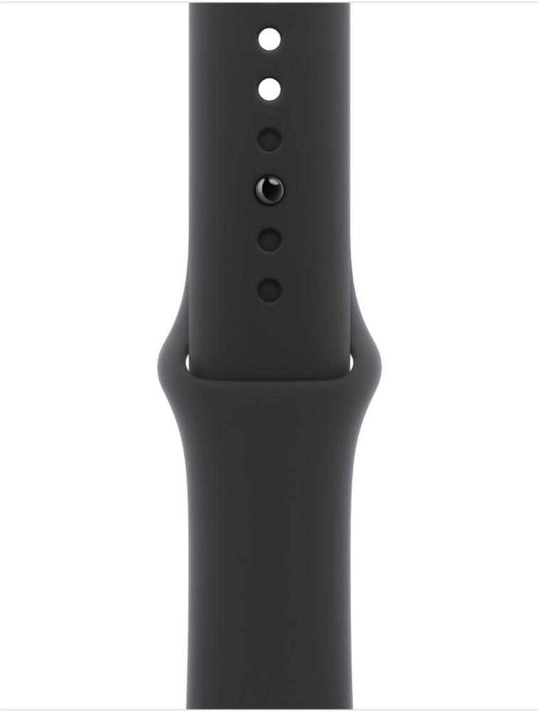 Умные часы Apple Watch Series 11 42 мм (алюминиевый корпус, космический серый/черный, спортивный силиконовый ремешок M/L)