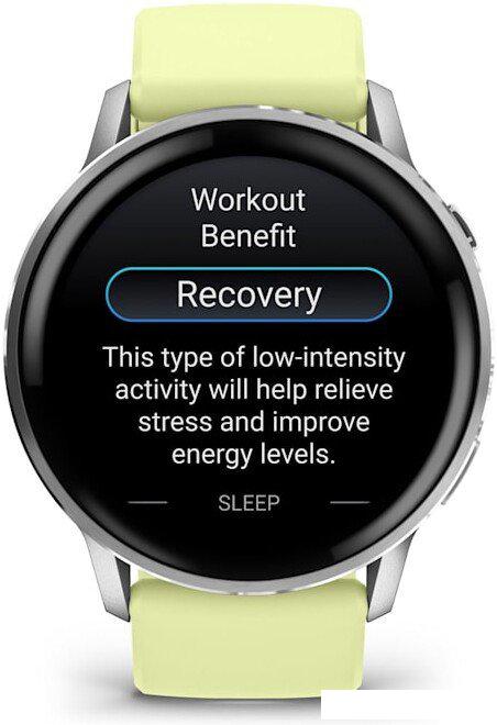 Умные часы Garmin Venu 4 45 мм (серебристый/желтый)