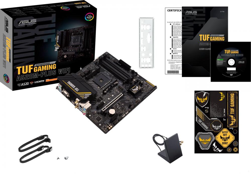 Материнская плата ASUS TUF Gaming A520M-Plus WiFi