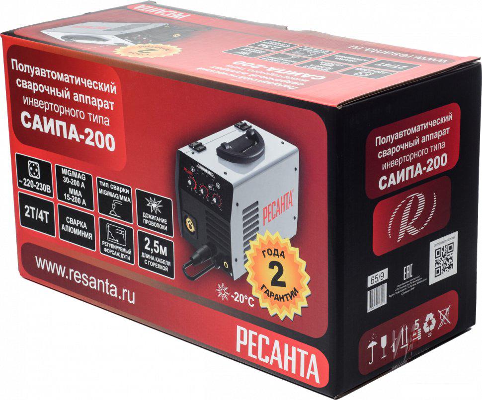 Сварочный инвертор Ресанта САИПА-200