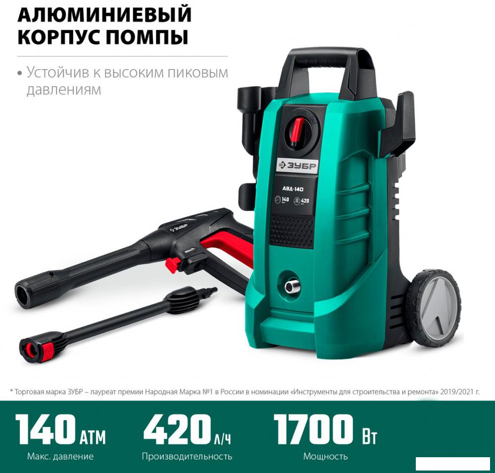 Мойки высокого давления Зубр Мастер АВД-140