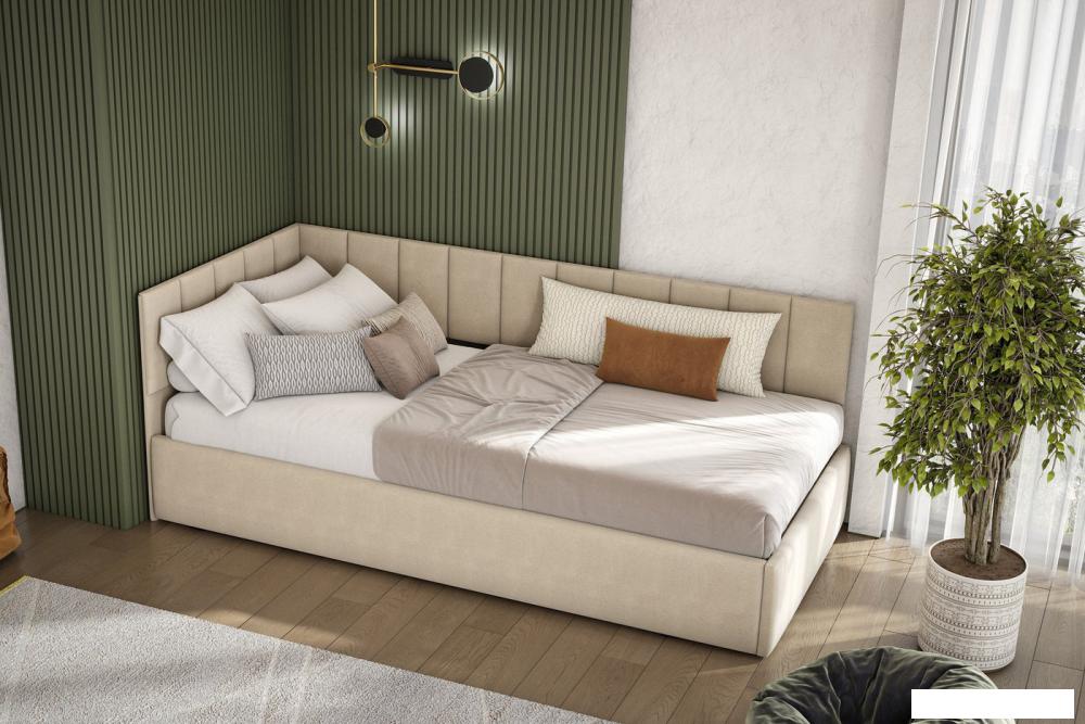 Кровать-тахта Mio Tesoro Bris КР 3 90x200 (ткань бежевый)