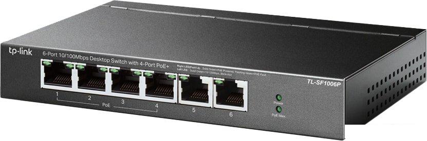 Неуправляемый коммутатор TP-Link TL-SF1006P