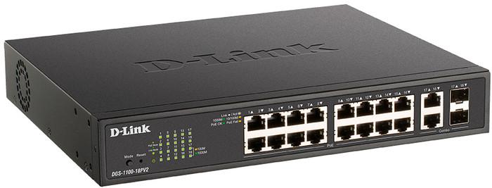 Управляемый коммутатор 2-го уровня D-Link DGS-1100-18PV2/A3A