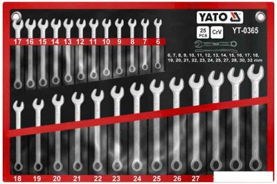 Набор ключей Yato YT-0365 25 предметов
