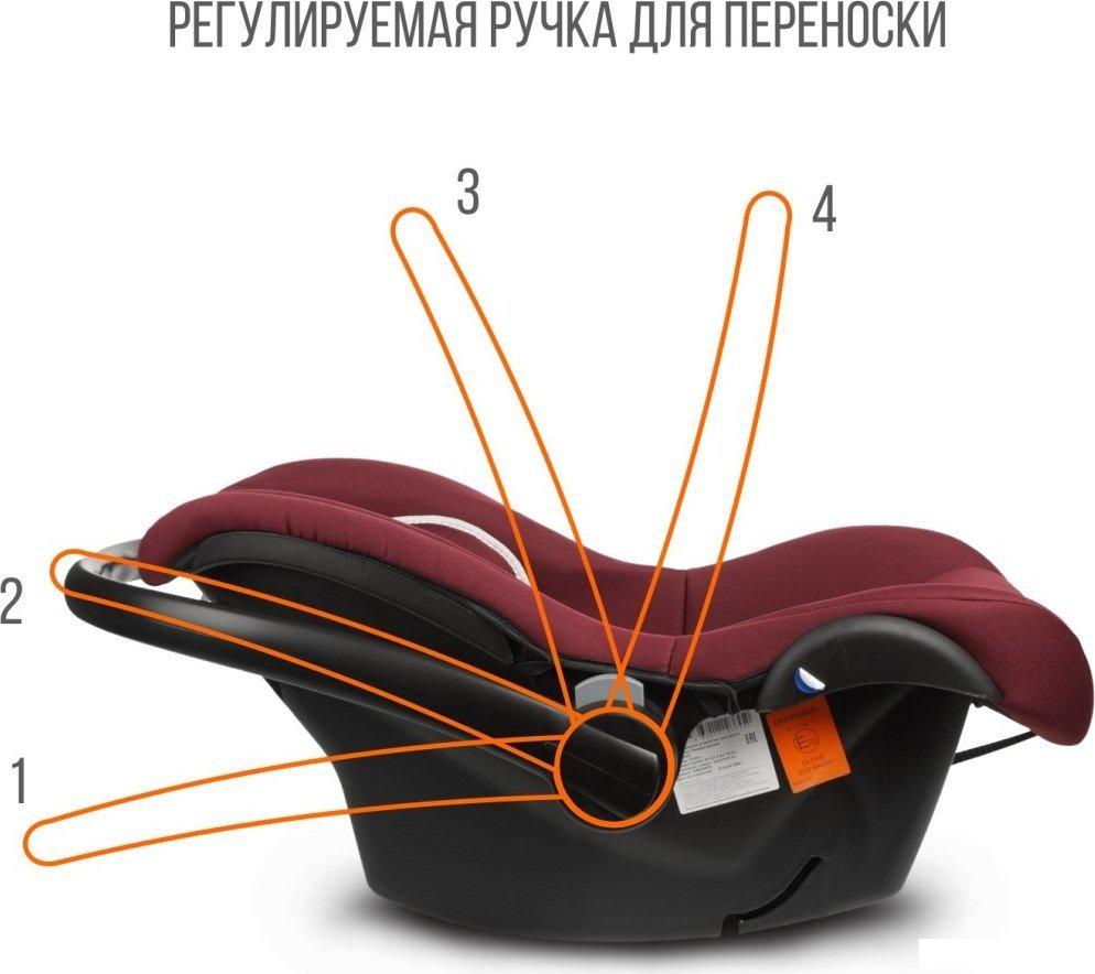 Детское автокресло Zlatek Colibri Lux (темно-красный)