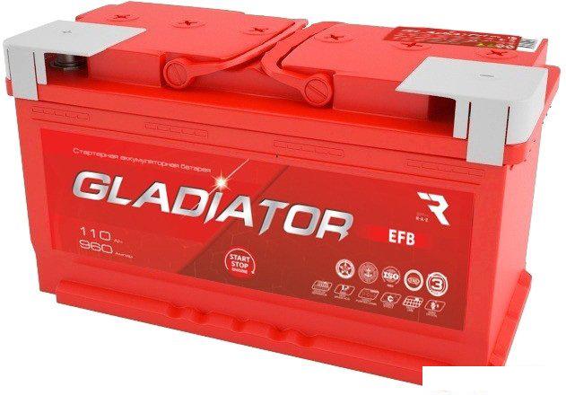 Автомобильный аккумулятор Gladiator EFB 110 R+ (110 А·ч)