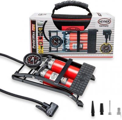 Насос ножной велосипедный Heyner PedalMax PRO (красный)