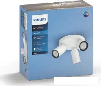 Припотолочная люстра Philips Pongee Plate/Spiral White 3xNW 230V 915005531101