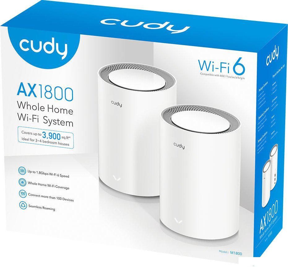 Wi-Fi система Cudy M1800 2.0 (2-Pack)