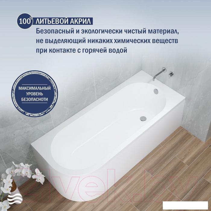 Ванна Lauter Monaco 170x72.5 2113170R (с ножками)
