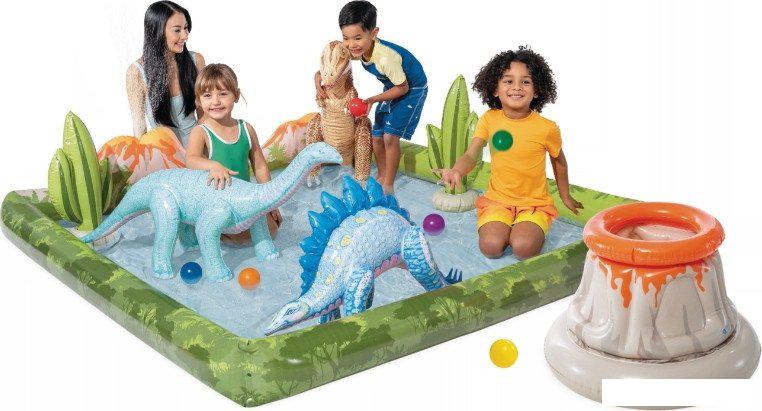 Игровой центр  Intex Приключения Юрского периода 56132 (200х200 см)