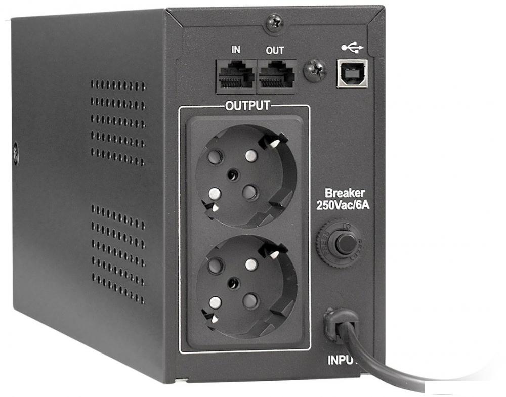 Источник бесперебойного питания ExeGate BNB-850.LED.AVR.EURO.RJ.USB EP285474RUS