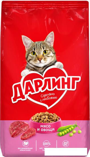Сухой корм для кошек Дарлинг с мясом и овощами 15 кг