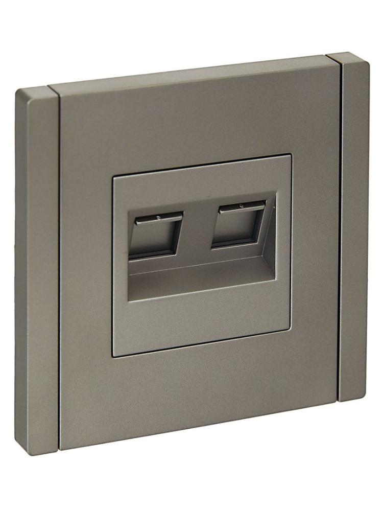Розетка компьютерная IEK Forte&amp;Piano FP-K20-2-K46